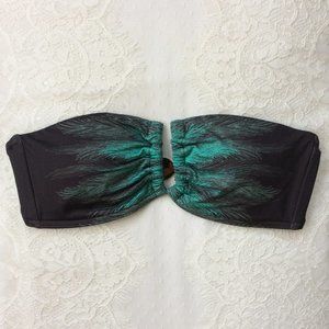 Victoria's Secret Swim Green/Grey Bandeau XS